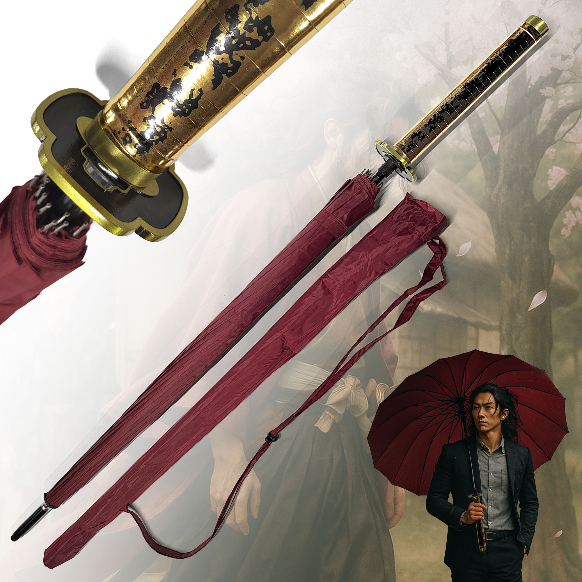 Demon Slayer - Tsugikuni Yoriichi Katana Regenschirm